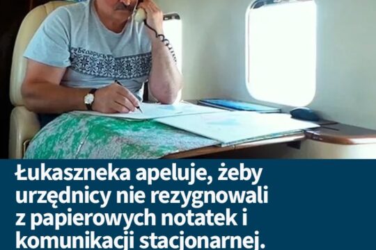 10 listopada białoruski dyktator podczas zebrania wezwał urzędników do „rozsądne...