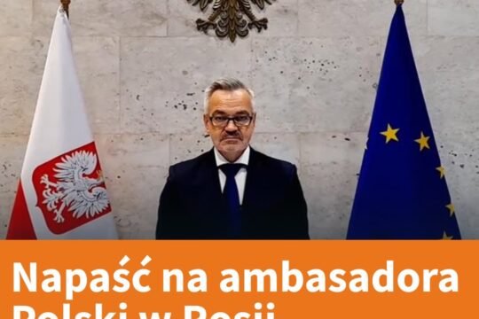 Do zdarzenia doszło w Petersburgu. Na ambasadora Krzysztofa Krajewskiego napadła...