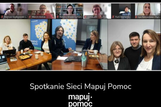 Dziś odbyło się kolejne spotkanie Sieci Mapuj Pomoc – pełne wiedzy, inspiracji i przykładów współpra...