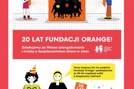 Fundacja Orange świętuje 20 lat swojej działalności, a dla nas, w Fundacji Dajem...