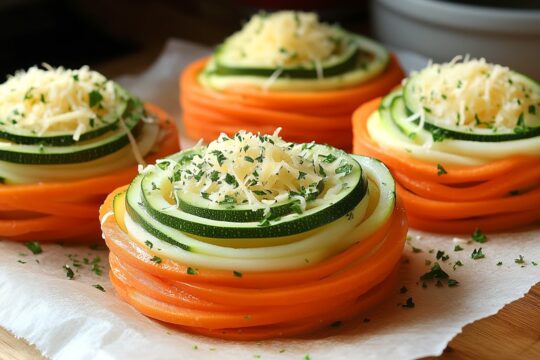 Gniazda ze słodkich ziemniaków i cukinii – zabawny i smaczny sposób na jedzenie większej ilości warzyw