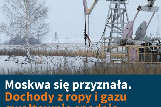 Kluczowe dochody Rosji z ropy naftowej i gazu spadły w październiku o 27 proc. w...