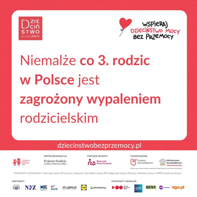 Niemalże co 3. rodzic w Polsce jest zagrożony wypaleniem rodzicielskim, a 8% pol...