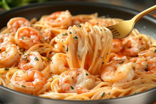 Nigdy nie jadłam czegoś tak pysznego! Kremowy makaron z krewetkami