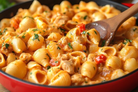 Nigdy nie jadłam tak kremowego i aromatycznego makaronu z kurczakiem!