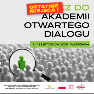 OSTATNIE MIEJSCA – zostało tylko kilka miejsc!...