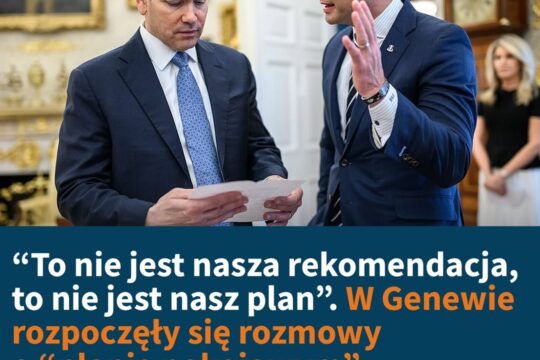 "[Plan] opiera się na informacjach ze strony rosyjskiej. Ale opiera się również ...