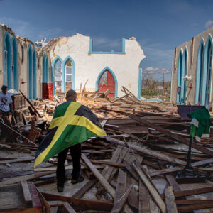 Po przejściu huraganu Melissa, najpotężniejszego w historii Jamajki, krajobraz ...