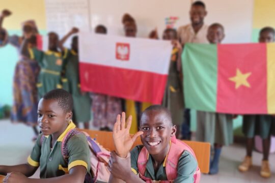 Polska flaga w Kamerunie!...