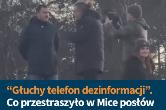 "Porozmawialiśmy, nawet wymieniliśmy się telefonami" - mówi dziennikarz Biełsatu...