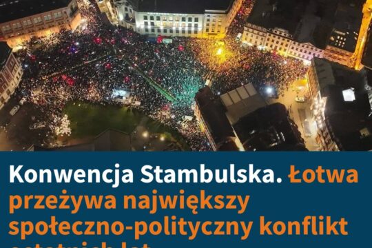 Przez kilka ostatnich dni obywatele na Łotwie wychodzili na ulice, by wyrazić sw...