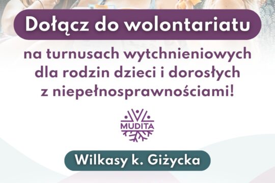 Szukamy wolontariuszy i wolontariuszek na zimowe turnusy wytchnieniowe dla rodzin osób z niepełnosp...