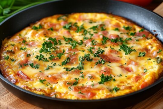 Tego dania nauczyła mnie moja babcia! Serowa frittata ziemniaczana zrobiona z miłością