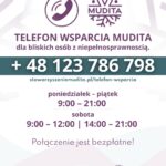 Telefon Wsparcia Mudita udziela bezpłatnej pomocy psychologicznej bliskim osób z niepełnosprawnościa...
