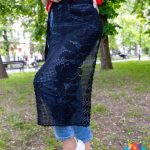 Ten ręcznie wykonany fartuszek to absolutny hit dla osób kochających styl boho, etniczne akcenty i niepowtarza...