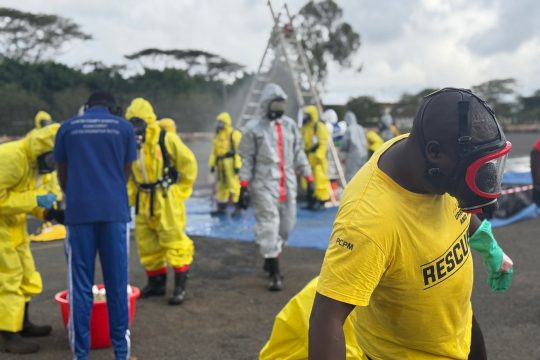 Today the delegation of Fire And Rescue Training Centre, Kenya - Firetrack and Polskie Centrum Pomoc...