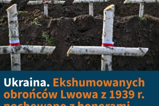 W Mościskach na Ukrainie odbyły się wczoraj pochówki żołnierzy Wojska Polskiego ...