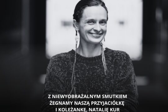 Z niewyobrażalnym smutkiem żegnamy naszą przyjaciółkę i koleżankę, Natalię Kur. Ból po Jej stracie jest nie do...