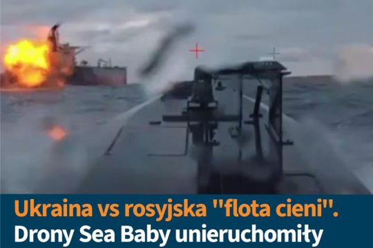 Drony morskie ukraińskiej służby specjalnej zaatakowały wczoraj na Morzu Czarnym...