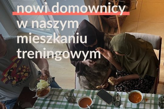 Jest takie mieszkanie w Białymstoku, które bardzo lubimy odwiedzać. To mieszkanie treningowe dla uchodźców, k...