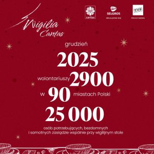Już po raz dziewiąty Caritas w całej Polsce organizuje największe w kraju wigili...