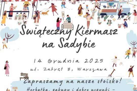 Kiermasz Świąteczny na Sadybie – widzimy się już 14 grudnia!...