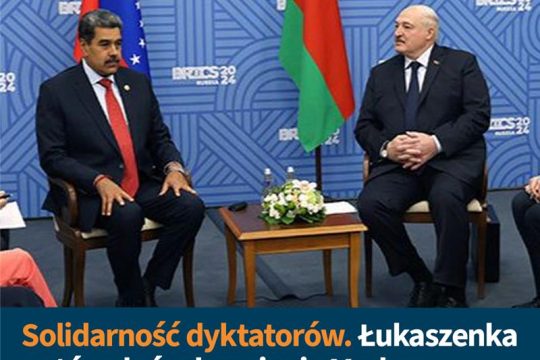Łukaszenka chce być mediatorem? 
Białoruski dyktator powiedział, że Maduro będzi...