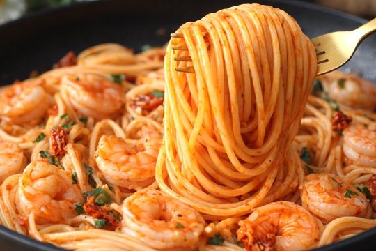 Nigdy nie jadłam czegoś tak pysznego! Makaron Krewetkowy