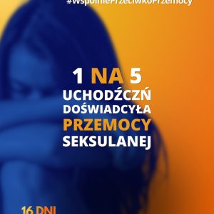 Podczas przemieszczeń ryzyko przemocy ze względu na płeć (GBV) znacząco wzrasta....