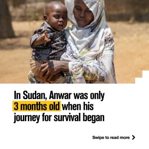 Rodzina Shamy jest jedną z milionów osób zmuszonych do odbywania długich i niebezpiecznych podróży, aby znaleźć bezpieczeństwo w Su...